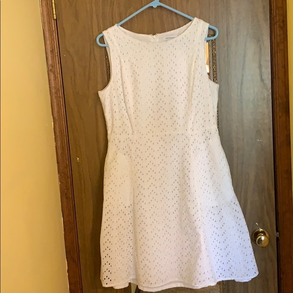 liz claiborne white dress
